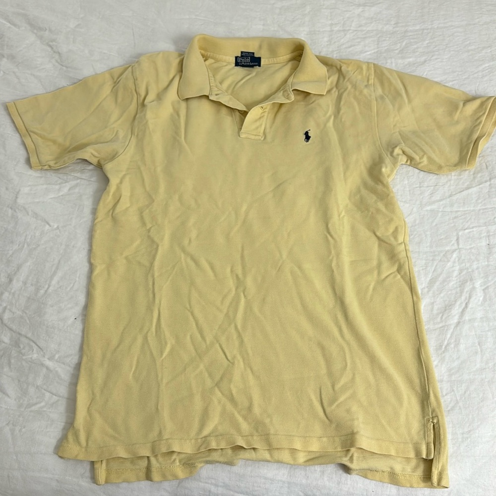 Polo Ralph Lauren yellow polo. Big kids large but fits like a men’s small